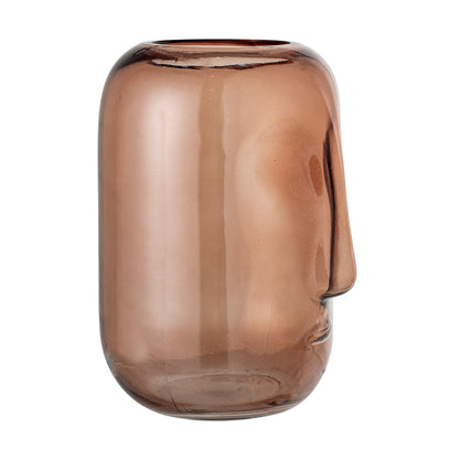 Bloomingville Amida Vase, Brun, Glas