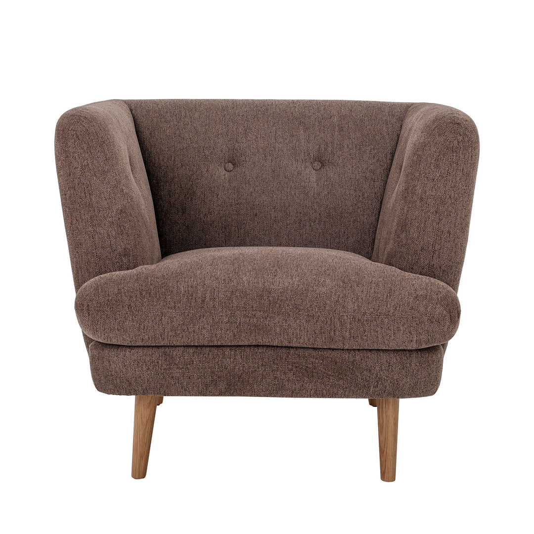 Bloomingville Bloomingville Elliot Lounge Stol, Brun, Polyester - DesignGaragen.dk.