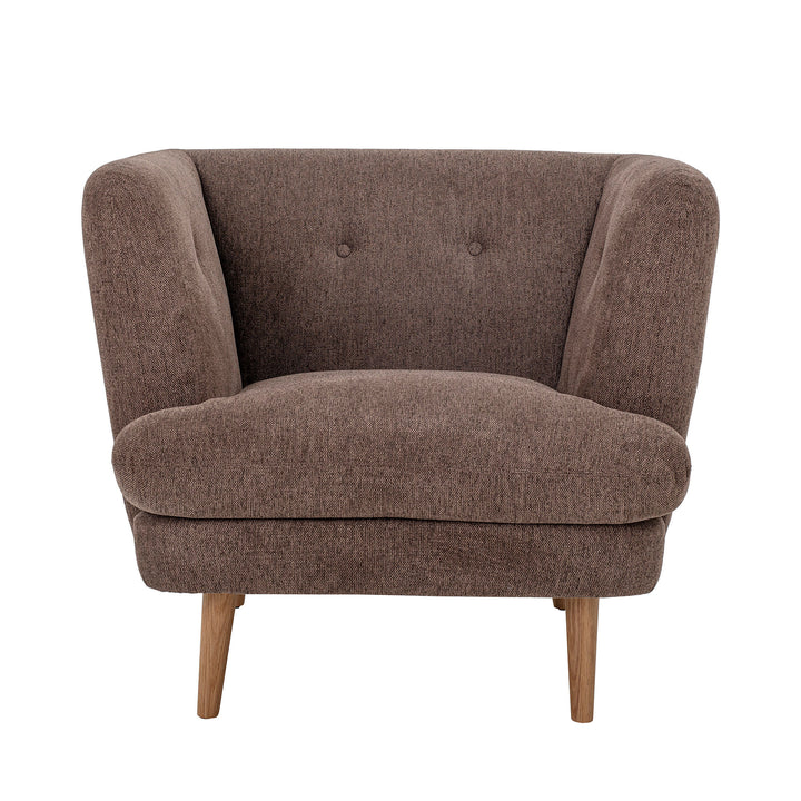 Bloomingville Bloomingville Elliot Lounge Stol, Brun, Polyester - DesignGaragen.dk.