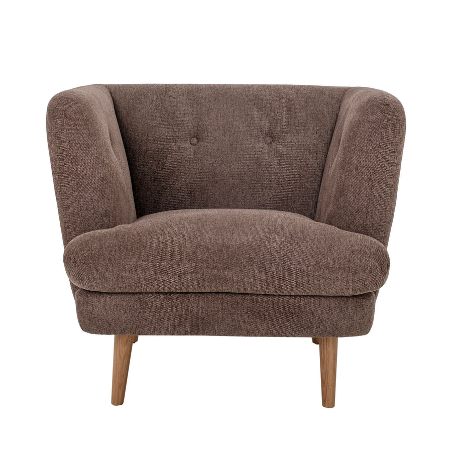 Bloomingville Bloomingville Elliot Lounge Stol, Brun, Polyester - DesignGaragen.dk.