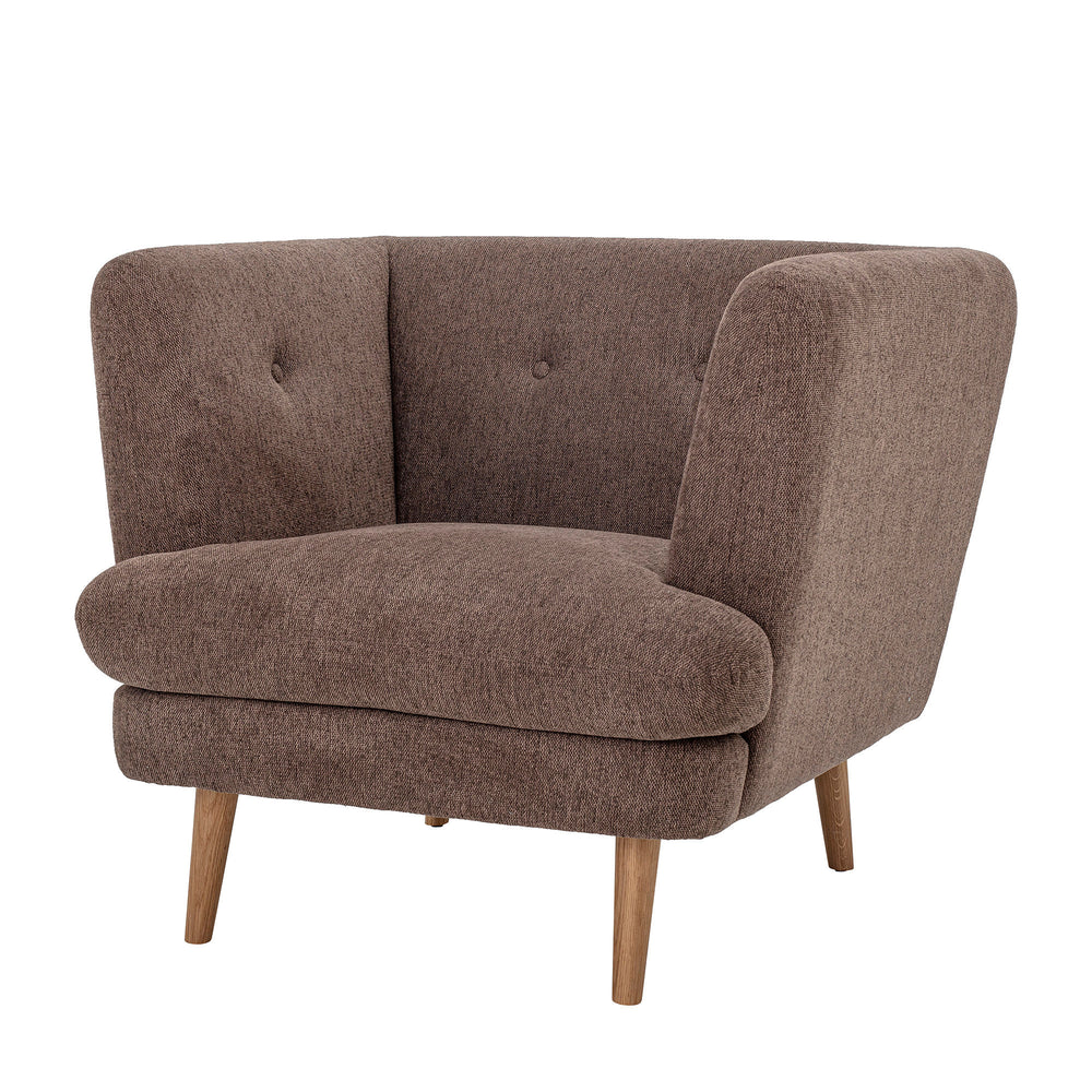 Bloomingville Bloomingville Elliot Lounge Stol, Brun, Polyester - DesignGaragen.dk.