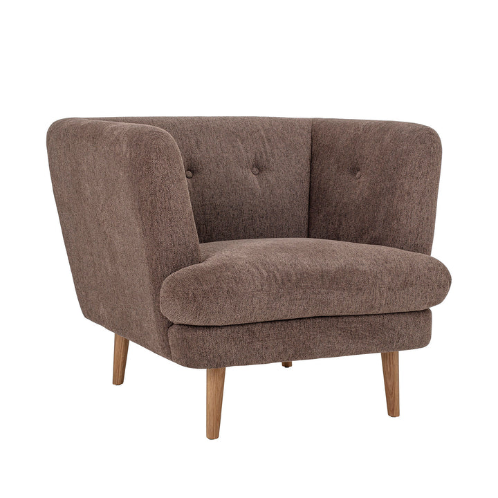 Bloomingville Bloomingville Elliot Lounge Stol, Brun, Polyester - DesignGaragen.dk.
