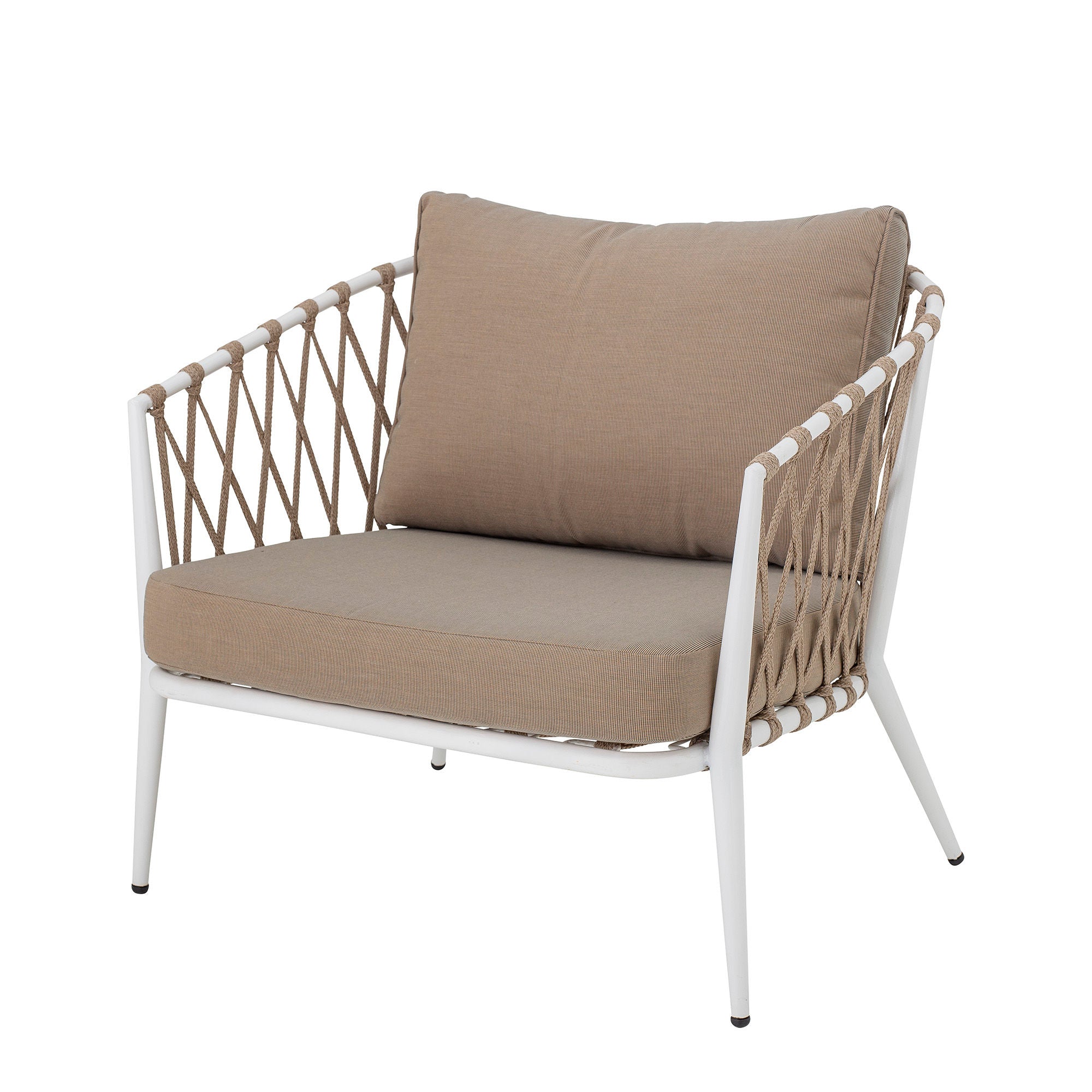 Creative Collection Cia Lounge Stol, Hvid, Metal - Creative Collection - DesignGaragen.dk