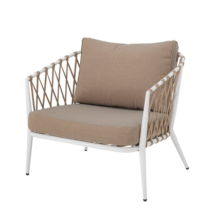 Creative Collection Cia Lounge Stol, Hvid, Metal - Creative Collection - DesignGaragen.dk