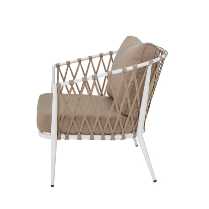 Creative Collection Cia Lounge Stol, Hvid, Metal - Creative Collection - DesignGaragen.dk