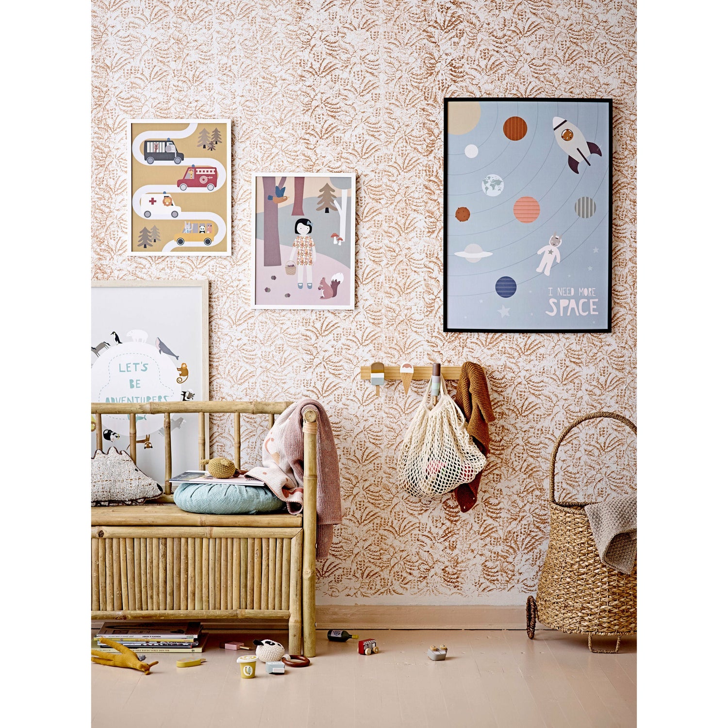 Bloomingville MINI Gytta Ramme, Hvid, Fyr - Bloomingville MINI - DesignGaragen.dk