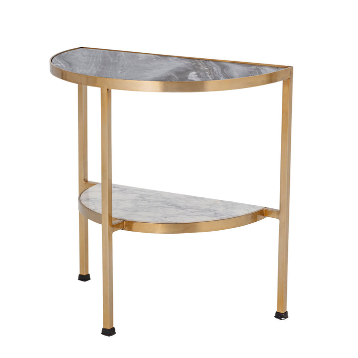 Bloomingville Bloomingville Clint Sidebord, Grå, Marmor - DesignGaragen.dk.