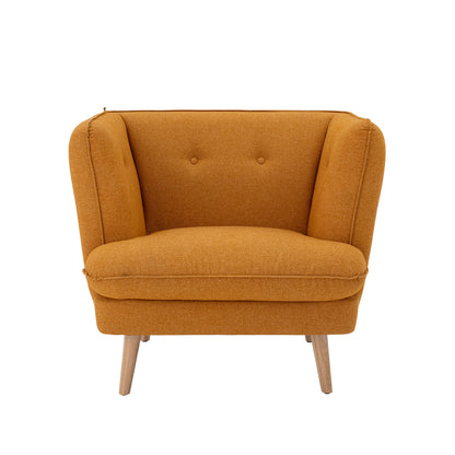 Bloomingville Bloomingville Elliot Lounge Stol, Orange, Polyester - DesignGaragen.dk.