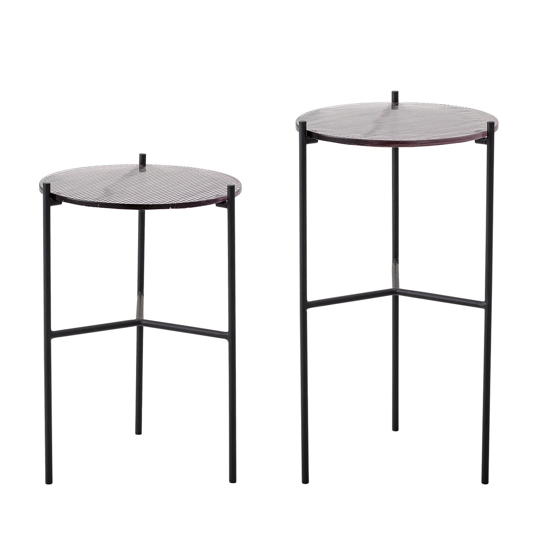 Bloomingville Bloomingville Cille Sidebord, Grå, Glas - DesignGaragen.dk.