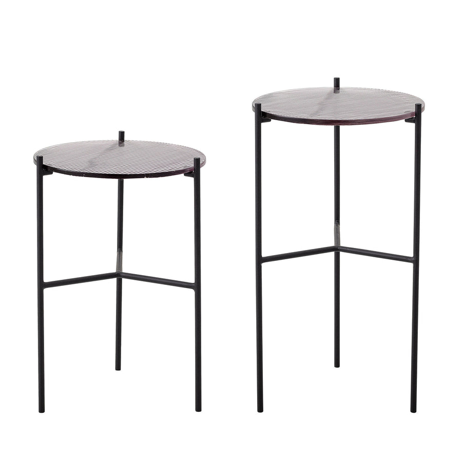 Bloomingville Bloomingville Cille Sidebord, Grå, Glas - DesignGaragen.dk.