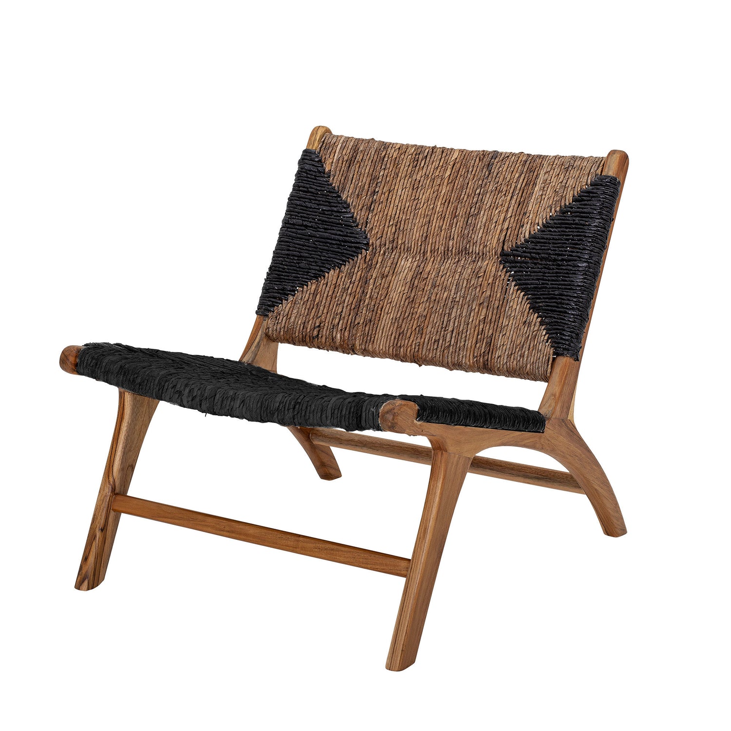 Creative Collection Creative Collection Grant Lounge Stol, Sort, Teak - DesignGaragen.dk.