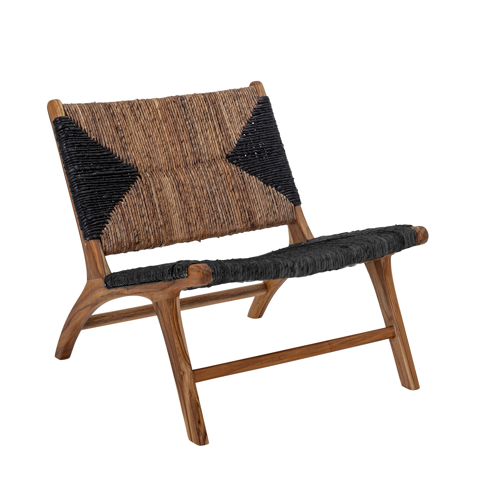 Creative Collection Grant Lounge Stol, Sort, Teak - Creative Collection - DesignGaragen.dk
