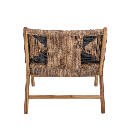 Creative Collection Grant Lounge Stol, Sort, Teak - Creative Collection - DesignGaragen.dk