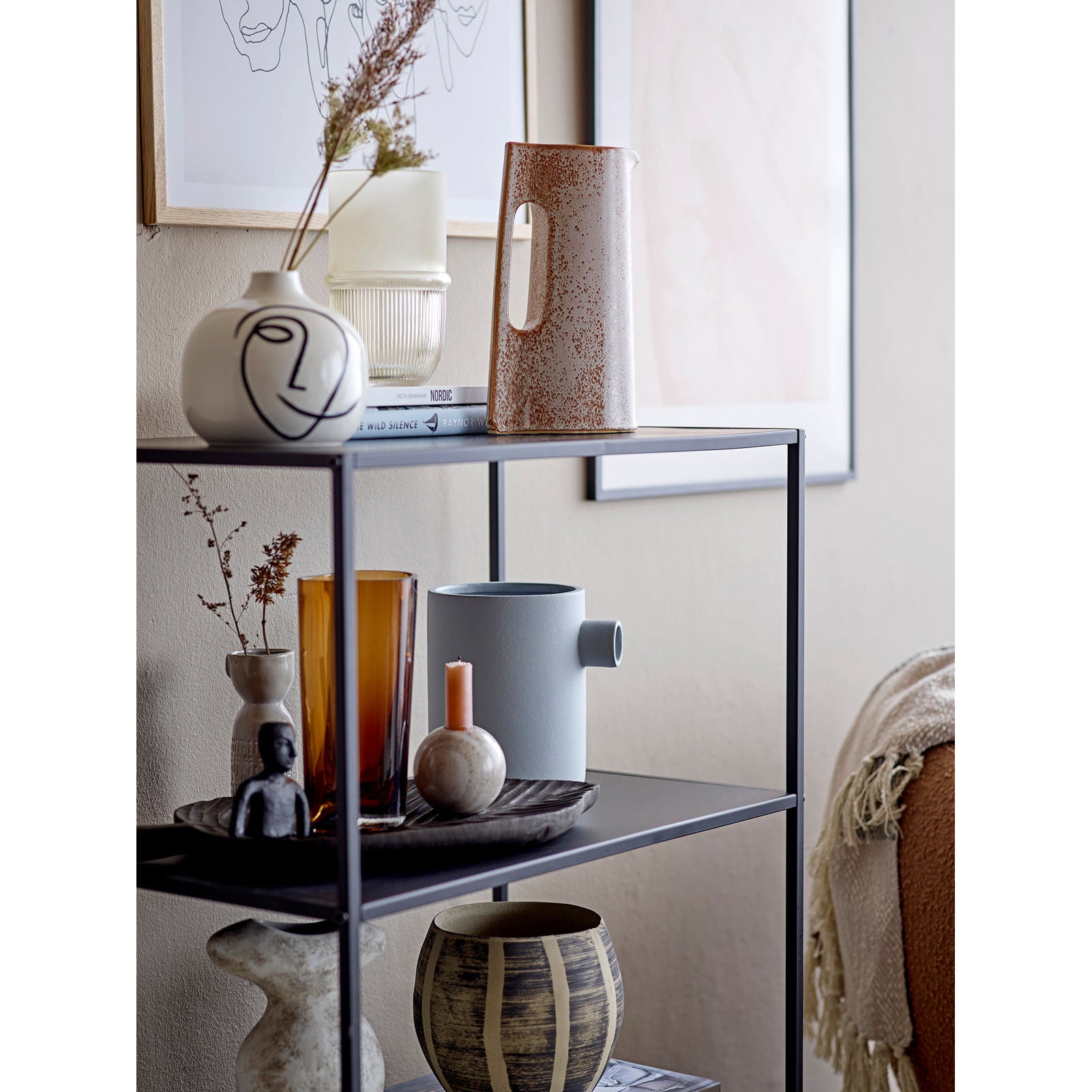 Bloomingville Ves Hylde, Sort, Metal B: 35cm, H: 103cm, L: 60cm - Bloomingville - DesignGaragen.dk