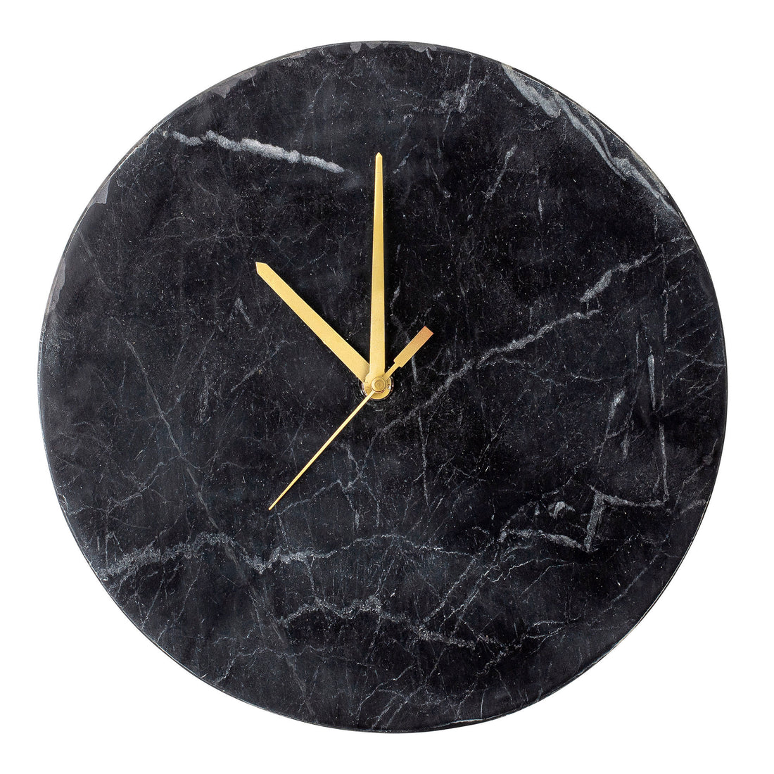 Bloomingville Jamin Wall Clock, Sort, Marmor