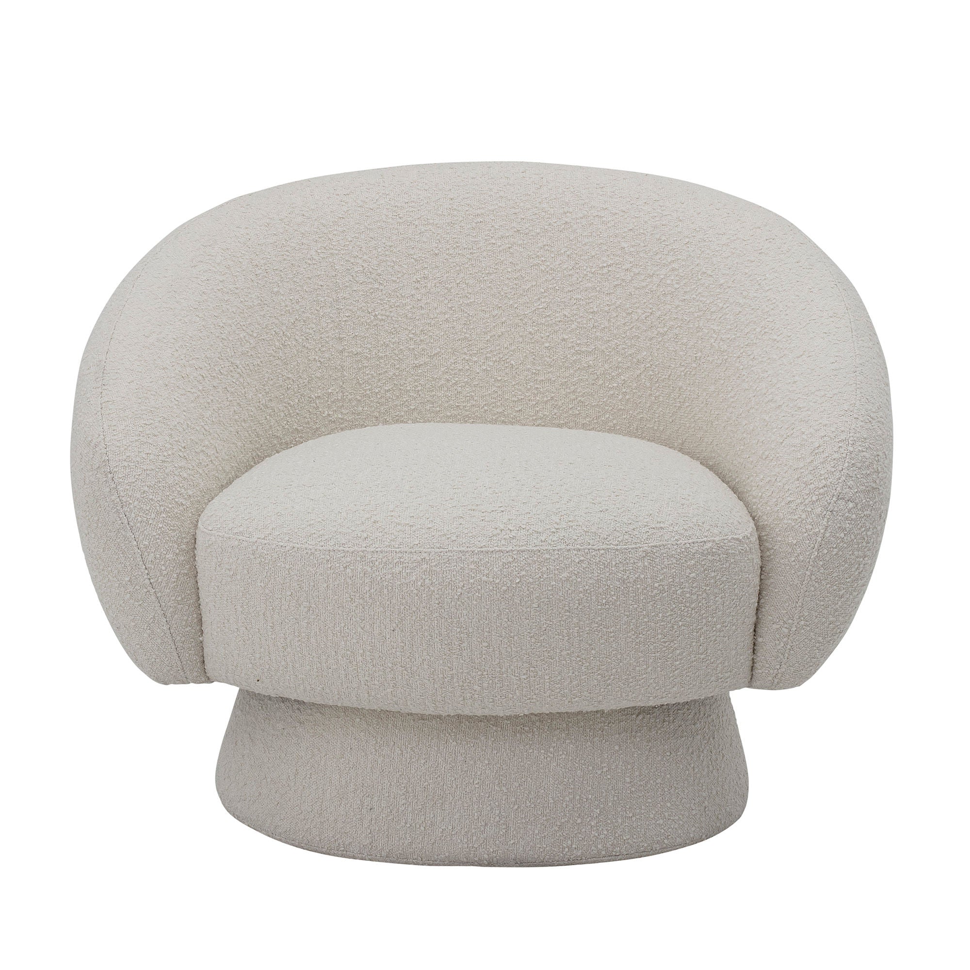 Bloomingville Ted Lounge Stol, Hvid, Polyester - Bloomingville - DesignGaragen.dk