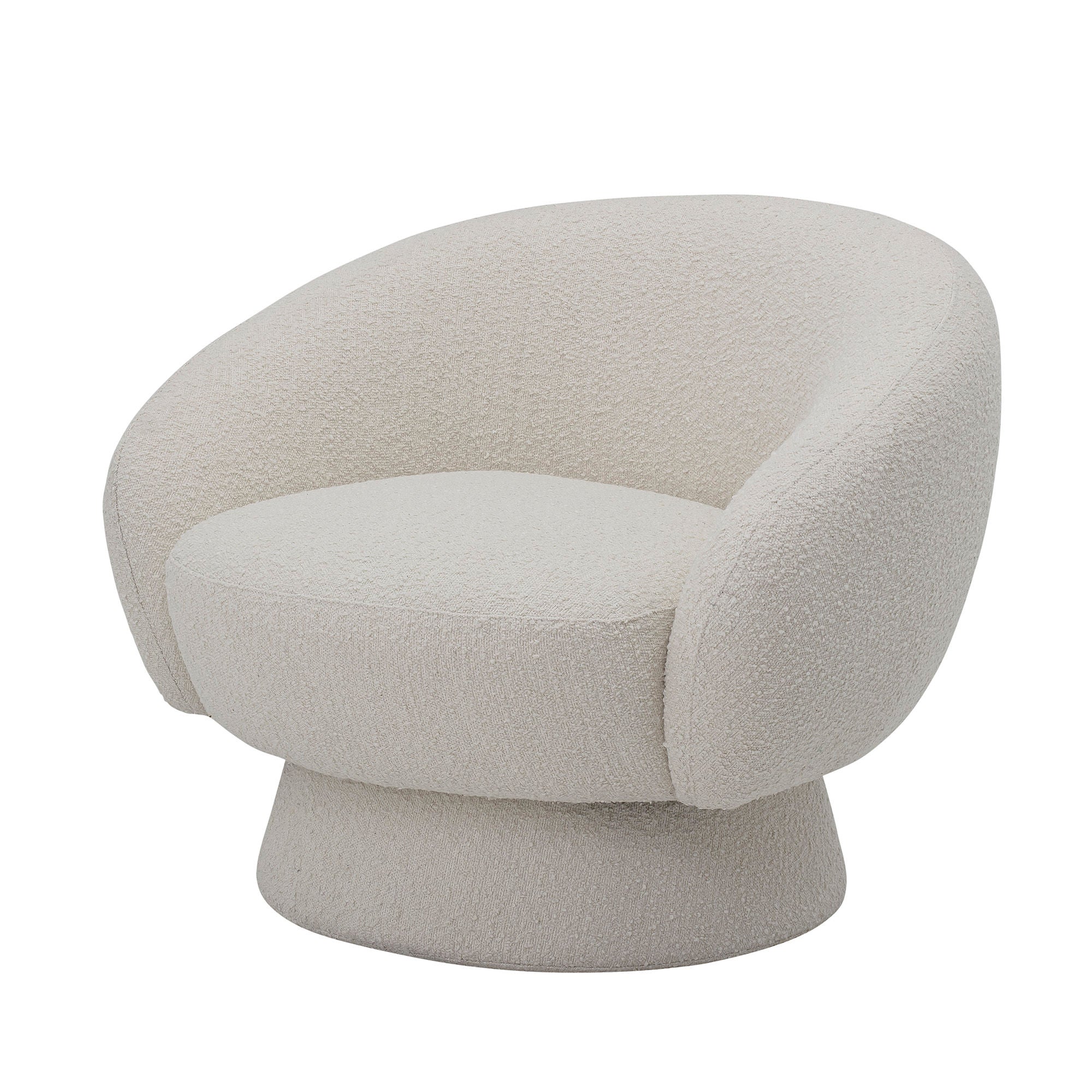 Bloomingville Ted Lounge Stol, Hvid, Polyester - Bloomingville - DesignGaragen.dk