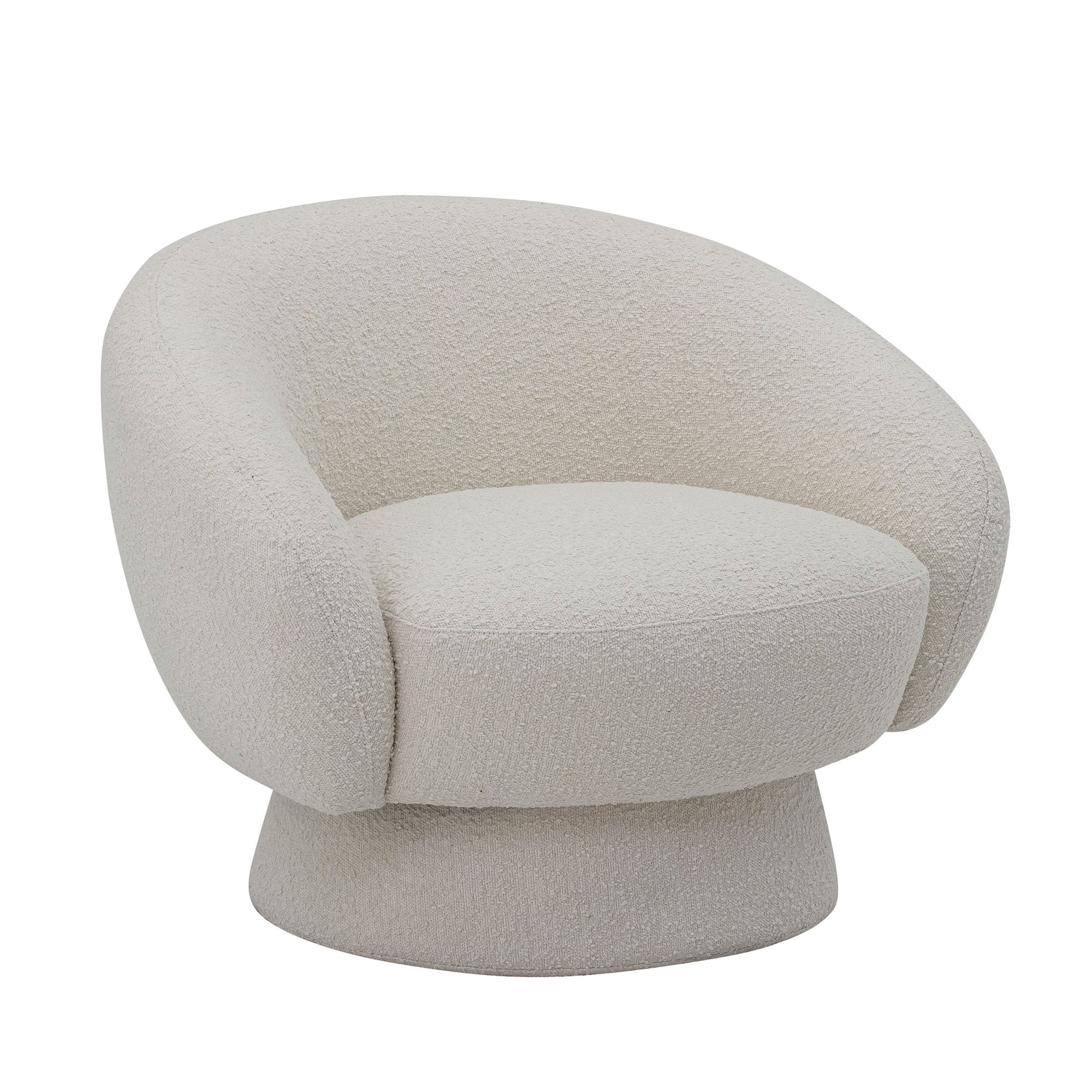 Bloomingville Ted Lounge Stol, Hvid, Polyester - Bloomingville - DesignGaragen.dk