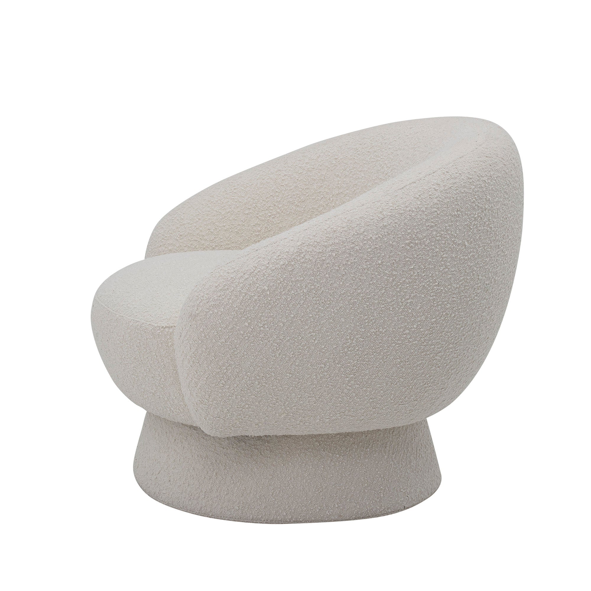 Bloomingville Ted Lounge Stol, Hvid, Polyester - Bloomingville - DesignGaragen.dk