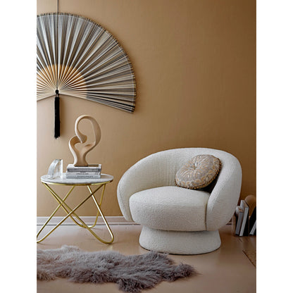 Bloomingville Ted Lounge Stol, Hvid, Polyester - Bloomingville - DesignGaragen.dk