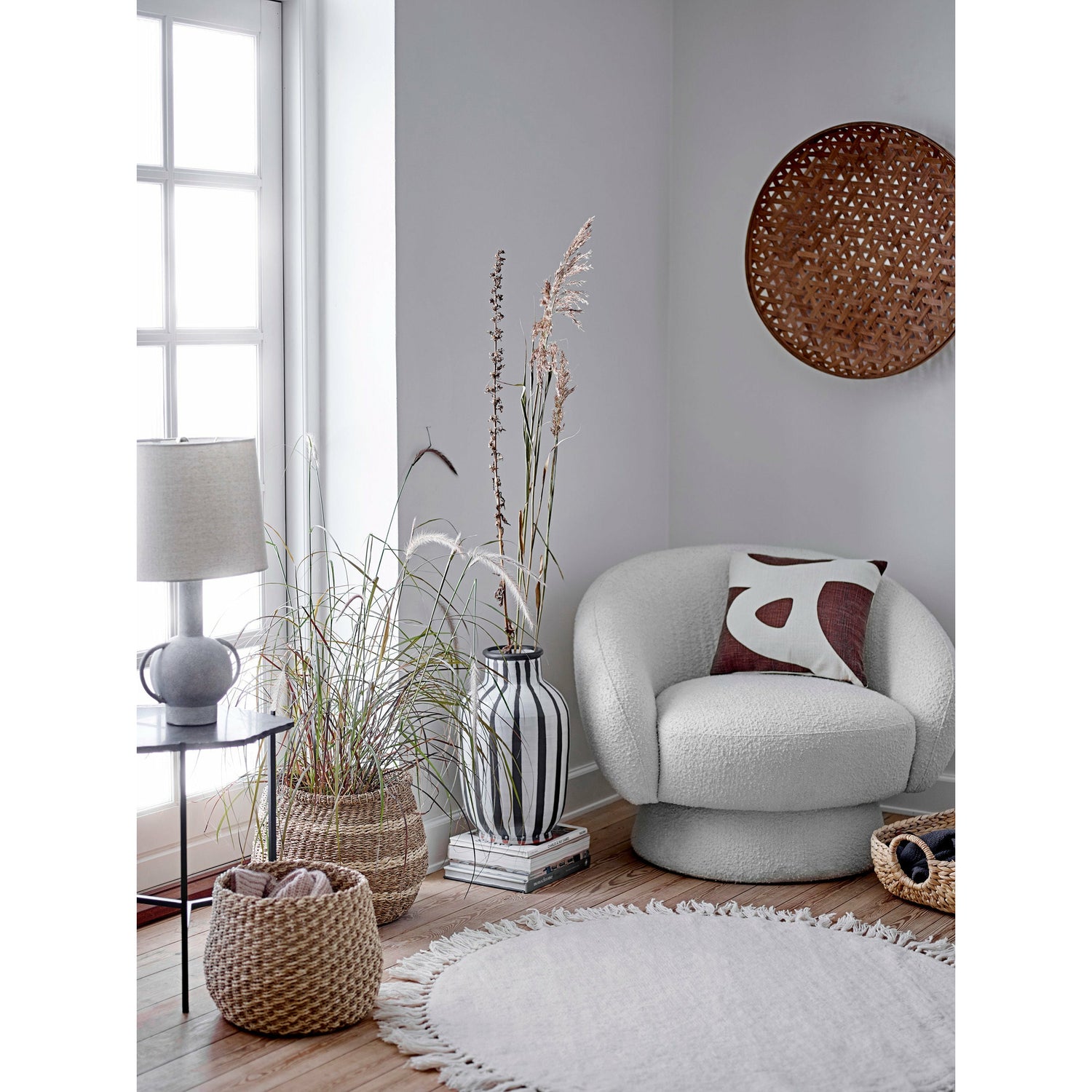 Bloomingville Ted Lounge Stol, Hvid, Polyester - Bloomingville - DesignGaragen.dk