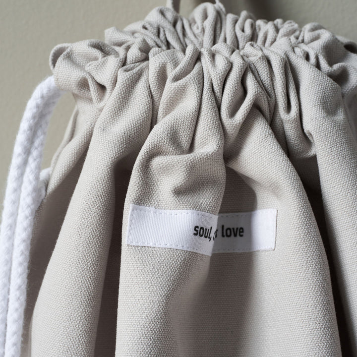 Meraki Cotton bag, Cataria, Light grey