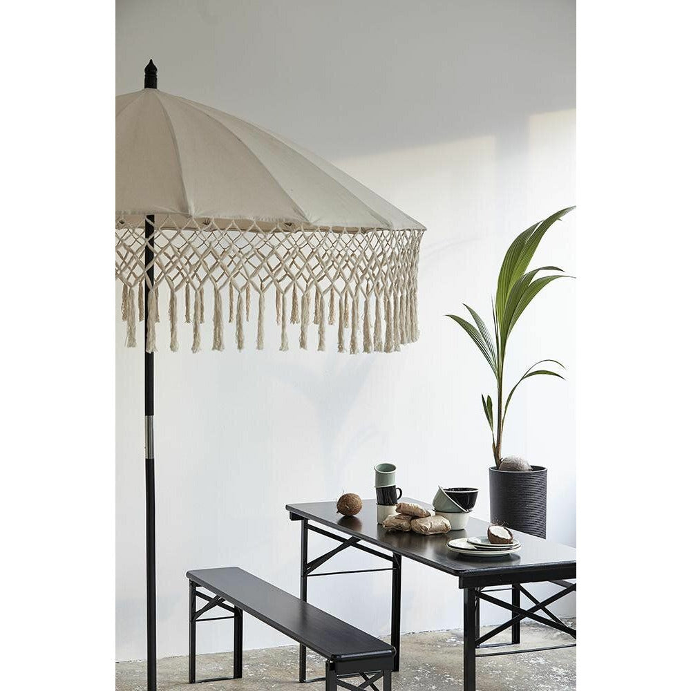 TORSA parasol i bomuld - H234 cm - creme