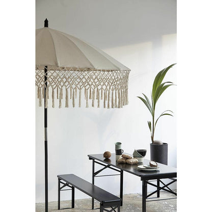 TORSA parasol i bomuld - H234 cm - creme