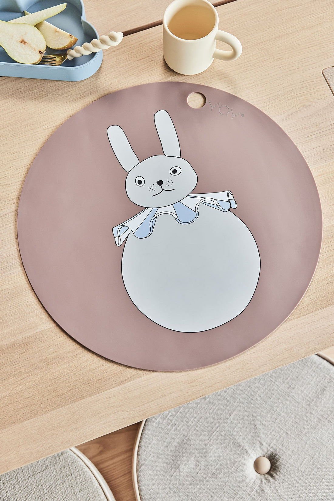 OYOY MINI Kanin Pompom Dækkeserviet