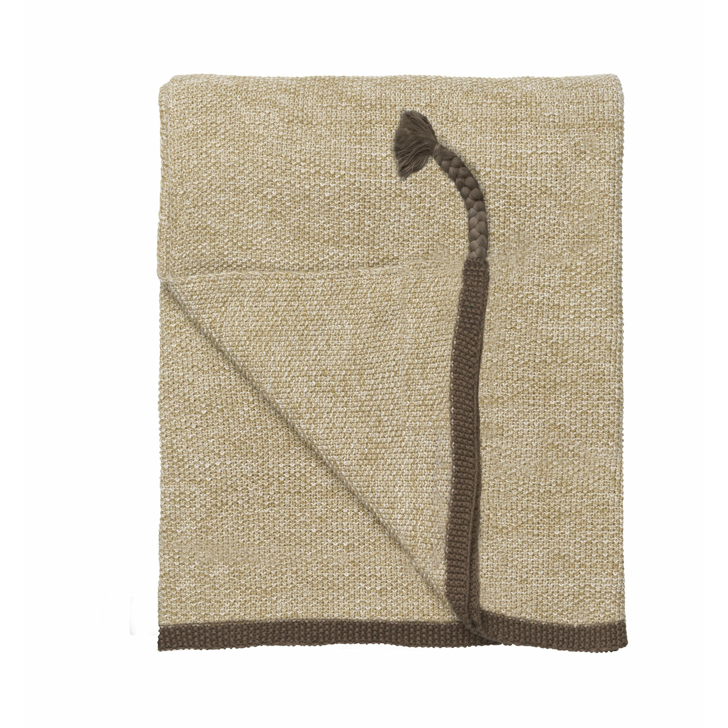 Cozy Living Astrid reverse knitted Throw - SPRING LEAF