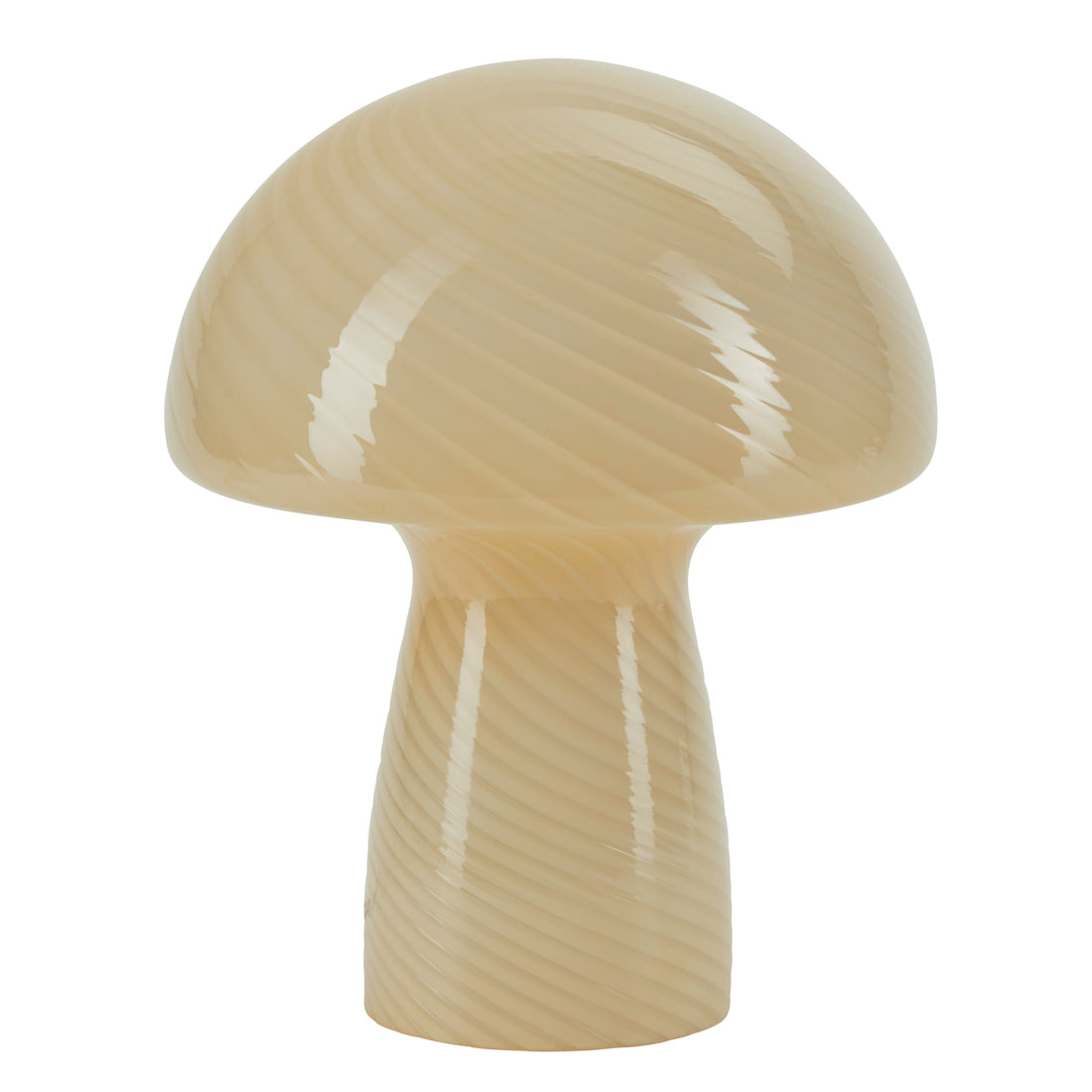 Bahne - Svampelampe / Mushroom bordlampe, gul - H23 cm.
