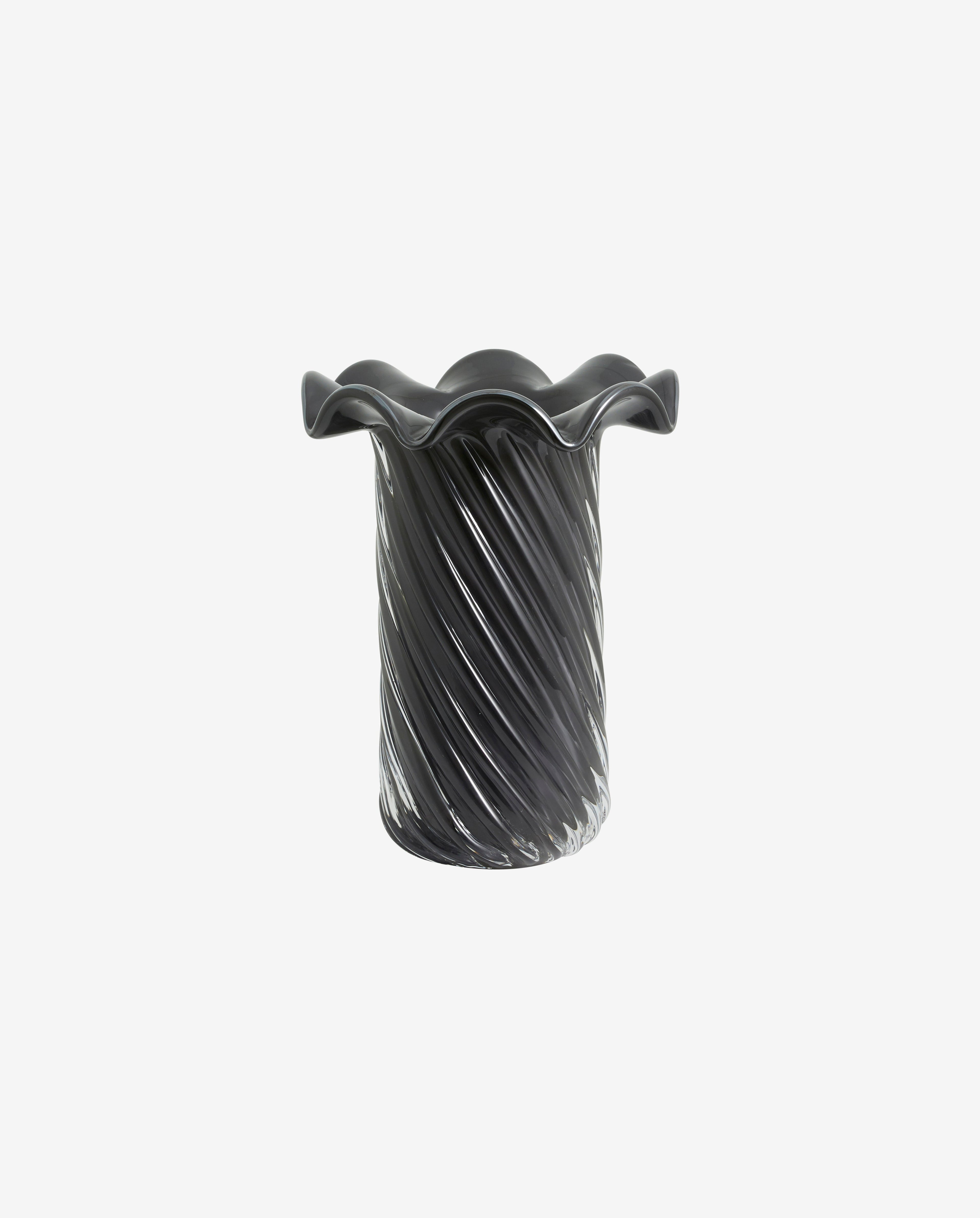 KORO vase, glas - grå