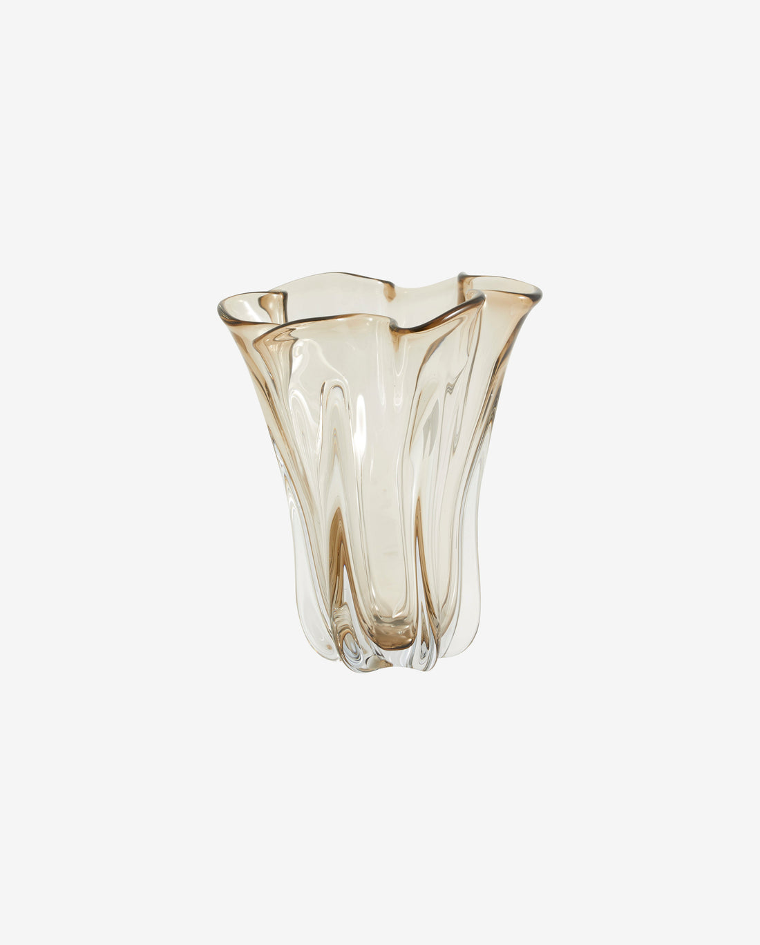 KOMNIO vase - lys brun