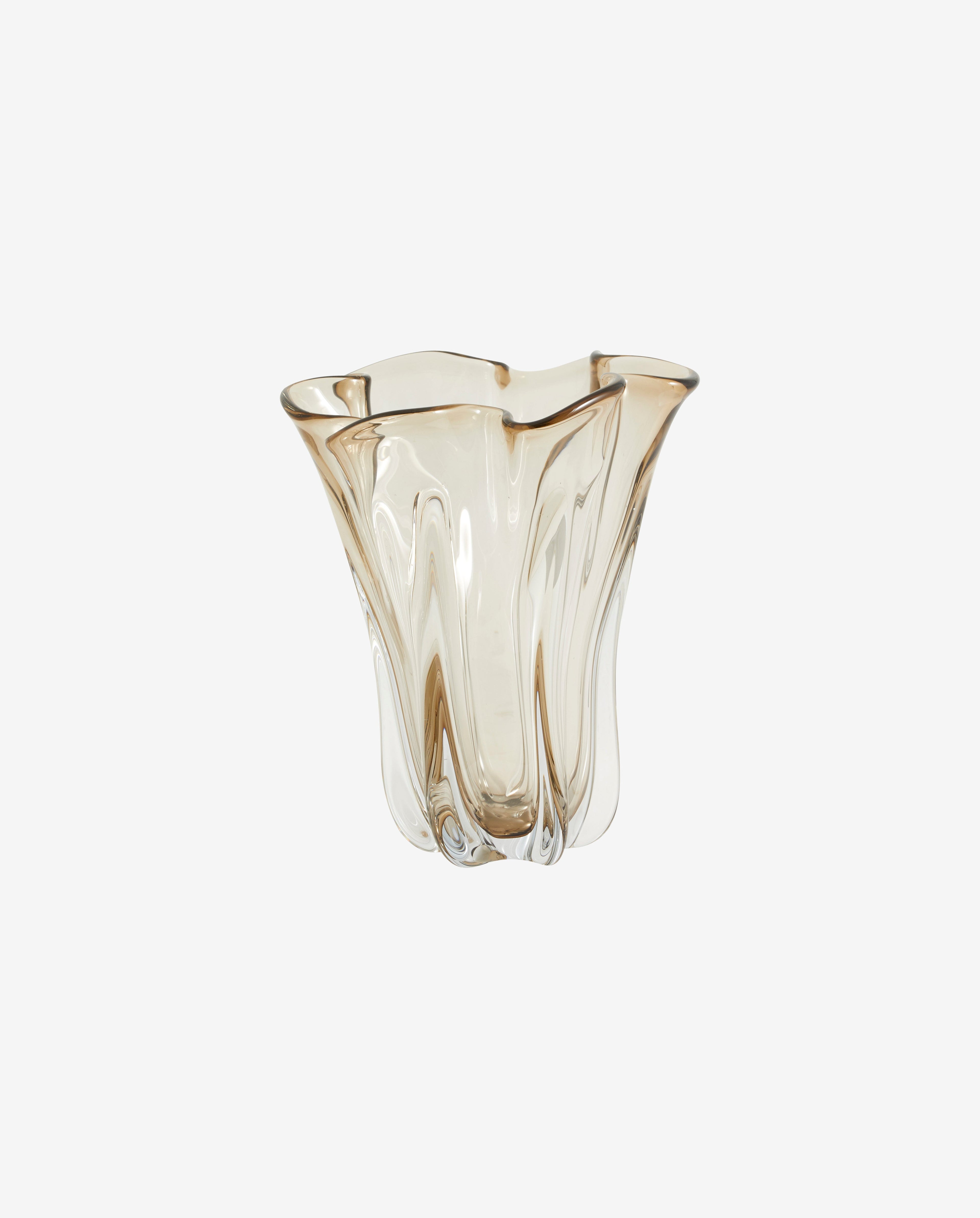 KOMNIO vase - lys brun