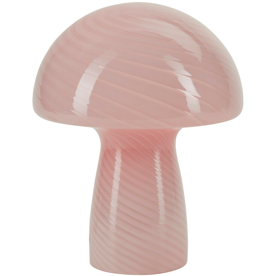 Bahne - Svampelampe / Mushroom bordlampe, rosa - H23 cm.