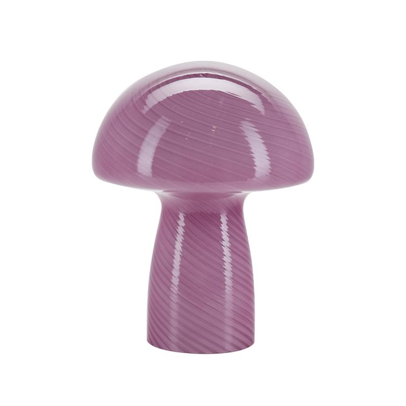 Bahne - Svampelampe / Mushroom bordlampe, pink - H23 cm.