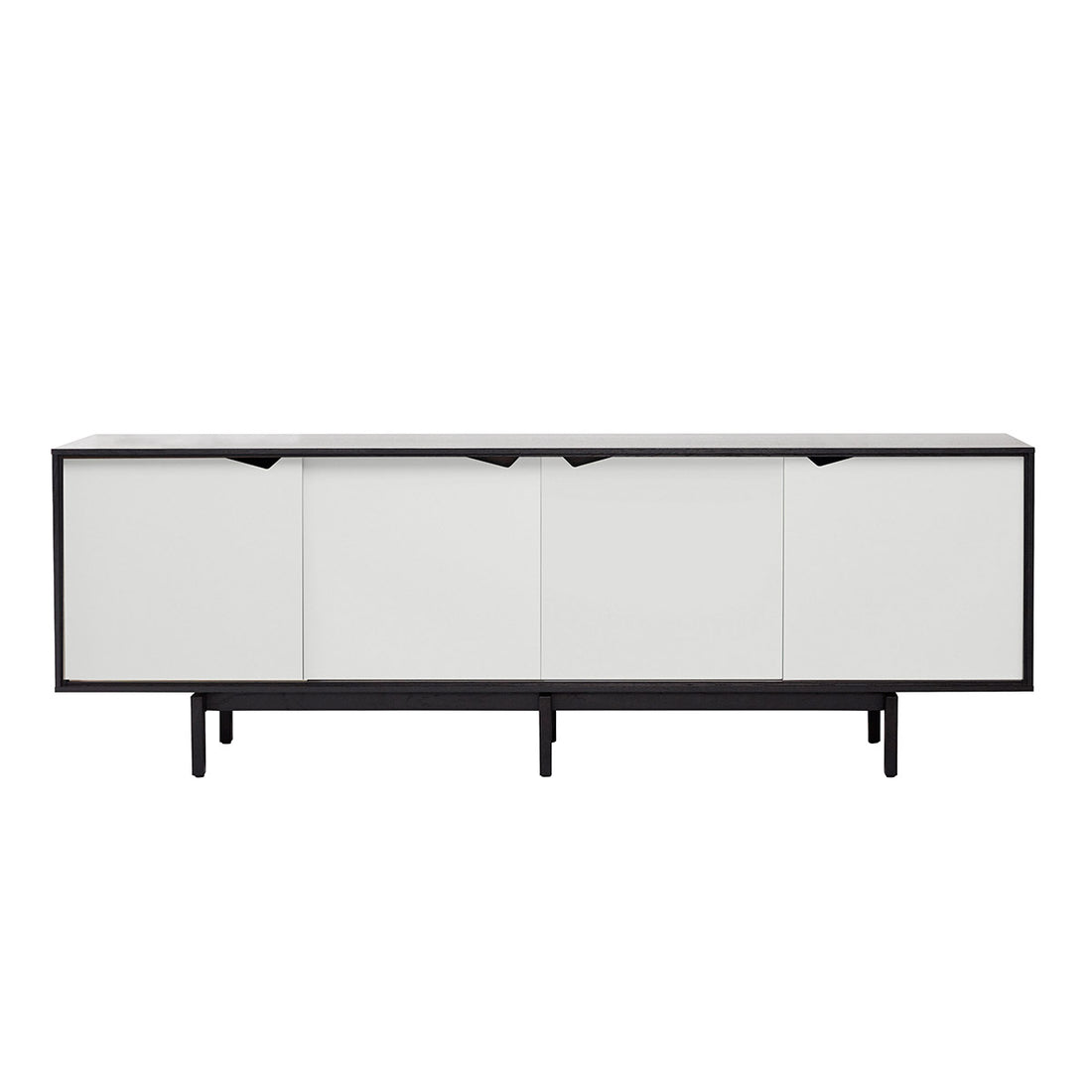 Andersen Furniture - S1 sideboard - L200xD50xH68 cm - sort med hvide låger - Andersen Furniture - DesignGaragen.dk