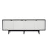 Andersen Furniture S1 sideboard - L200xD50xH68 cm - sort med hvide låger - DesignGaragen.dk.