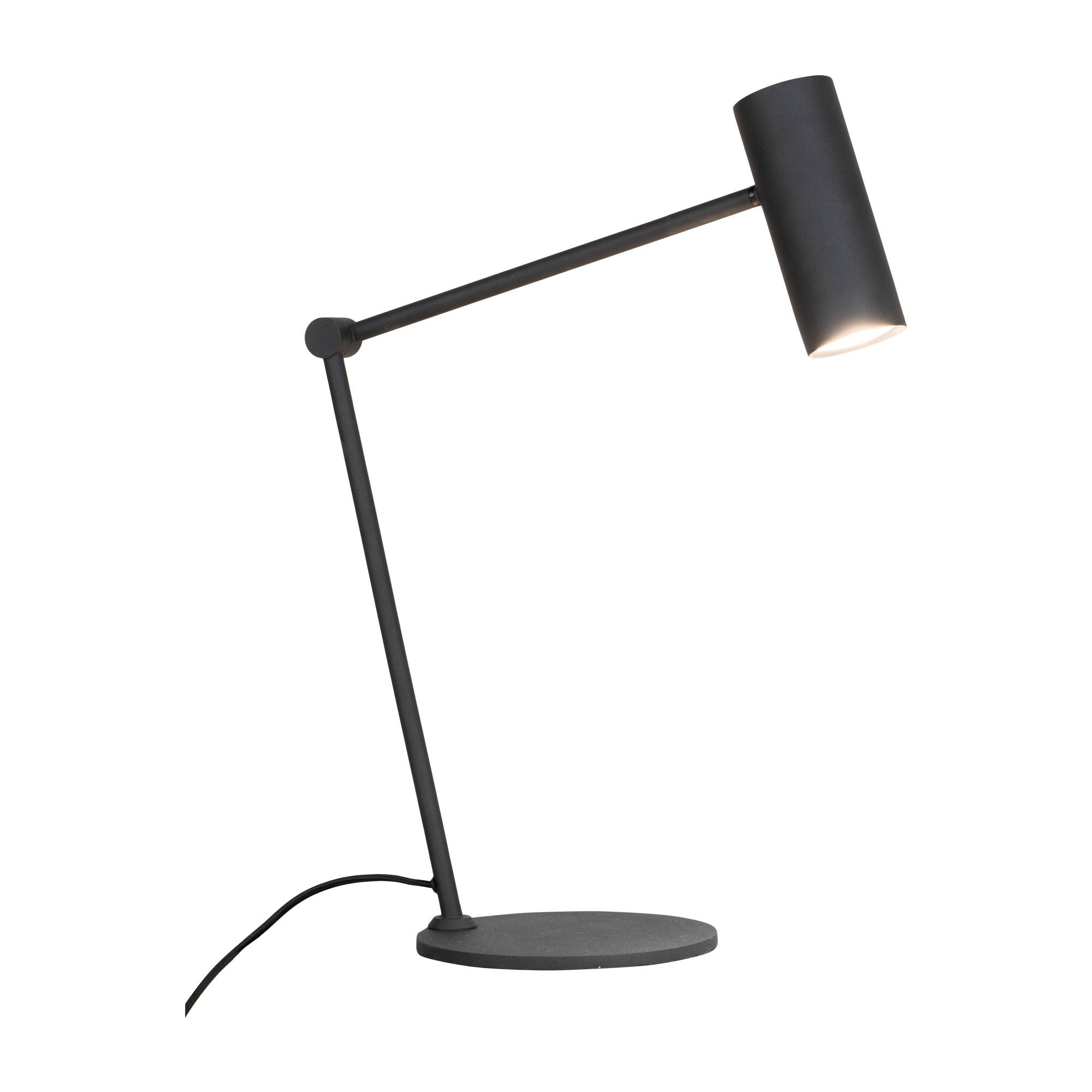 Paris Skrivebordslampe - Lampe i sort med stofledning Pære: GU10/5W LED IP20 - 1 - stk