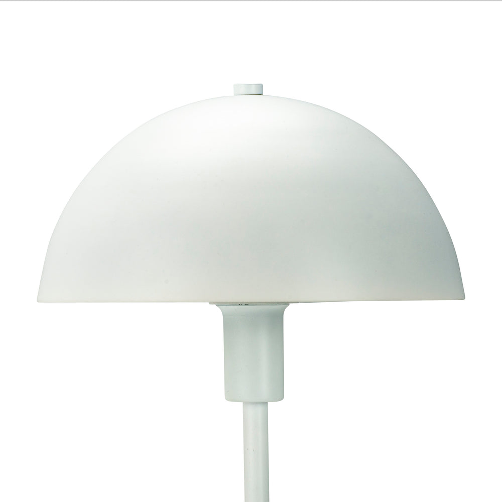 Dyberg Larsen Stockholm bordlampe lille hvid - Ø21xH38,5cm - DesignGaragen.dk.