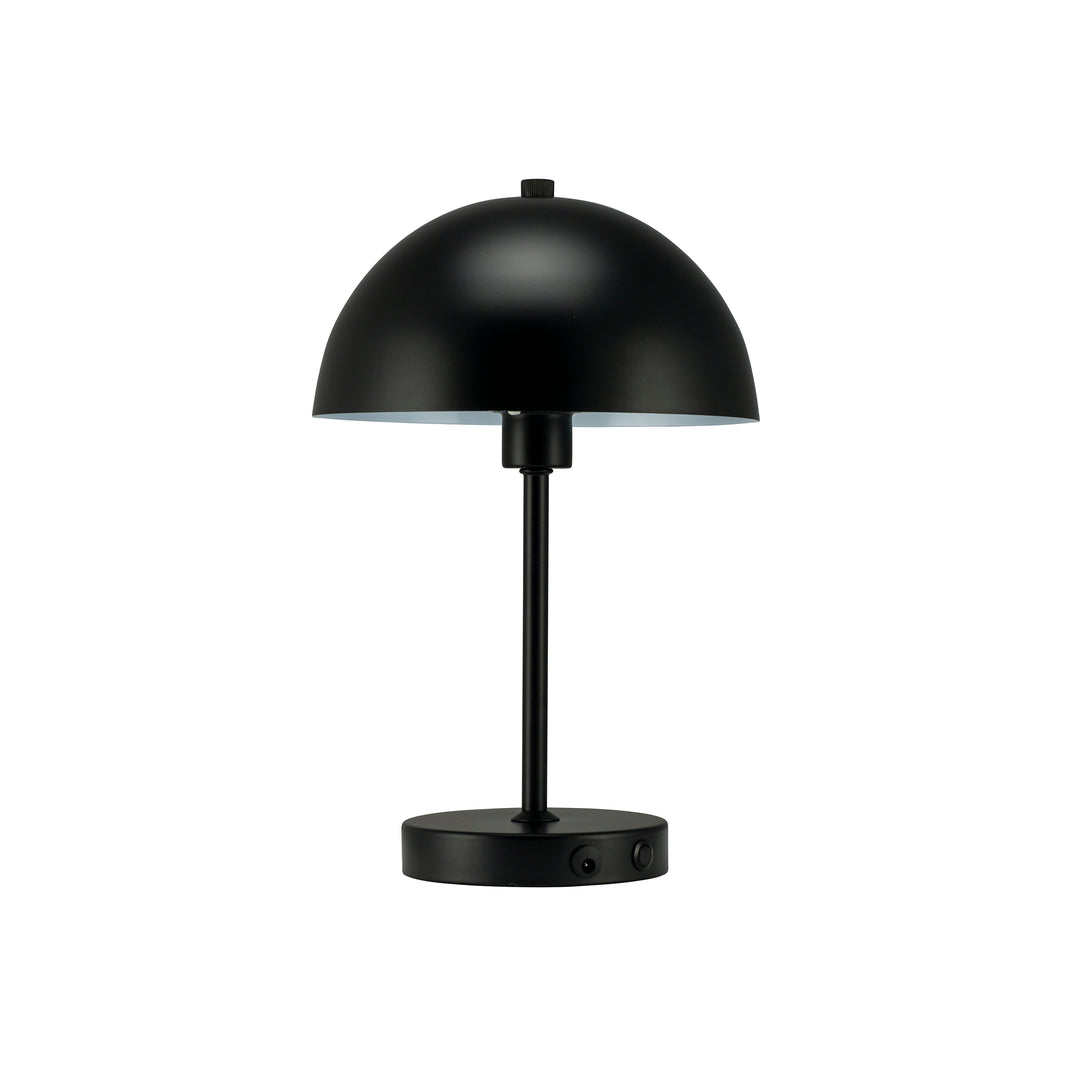Dyberg Larsen Stockholm bordlampe LED sort - Ø20xH30cm - DesignGaragen.dk.