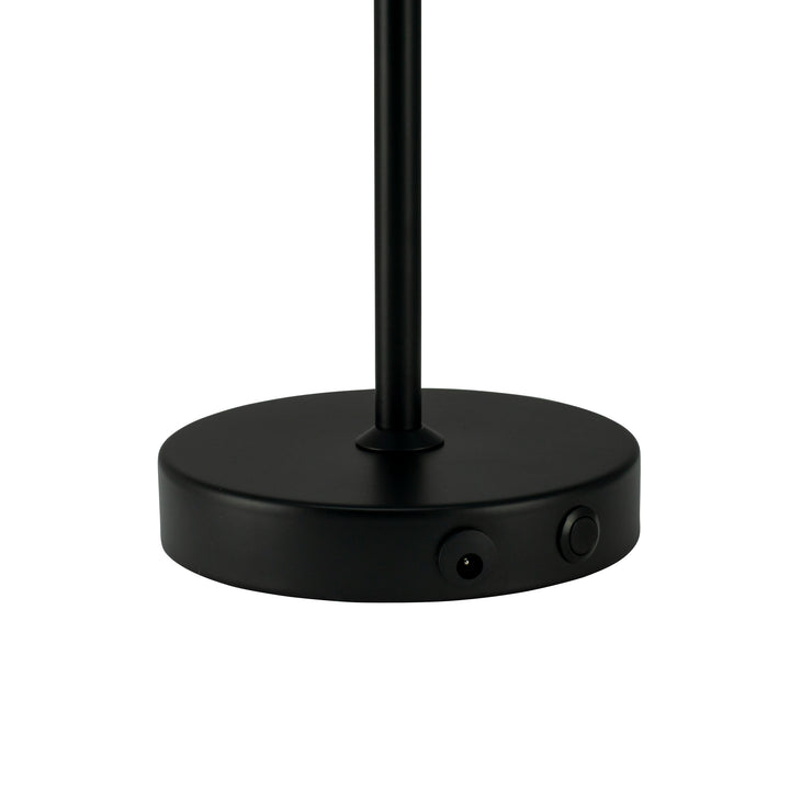 Dyberg Larsen Stockholm bordlampe LED sort - Ø20xH30cm - DesignGaragen.dk.