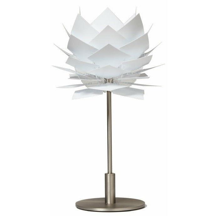 Dyberg Larsen Pineapple høj bordlampe hvid/stål - Ø18xH37cm - DesignGaragen.dk.