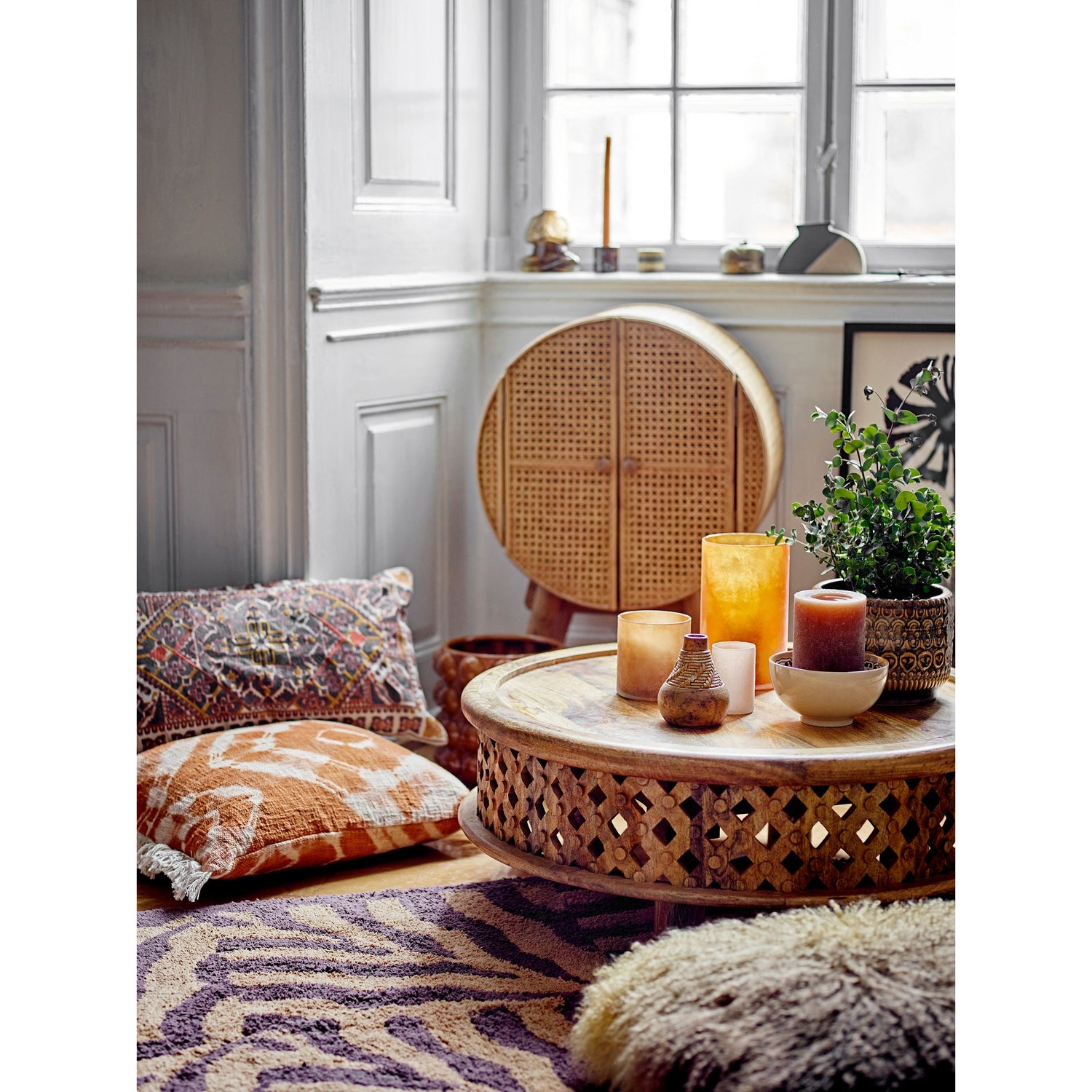 Bloomingville Ester Cushion, Orange, Bomuld - Bloomingville - DesignGaragen.dk