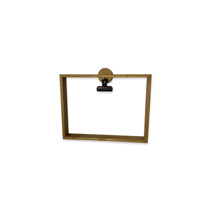 Langbo A5 Frame - White Oiled Oak / Brass