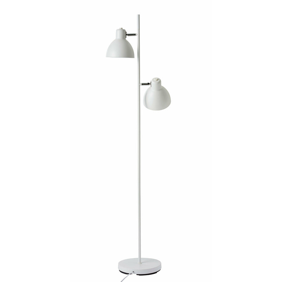 Dyberg Larsen Skagen gulvlampe hvid dobbel - Ø16xH160cm - DesignGaragen.dk.