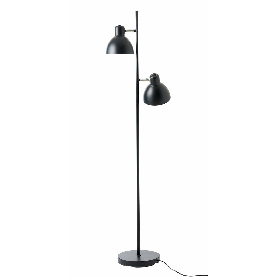 Dyberg Larsen Skagen gulvlampe sort dobbel - Ø16xH160cm - DesignGaragen.dk.