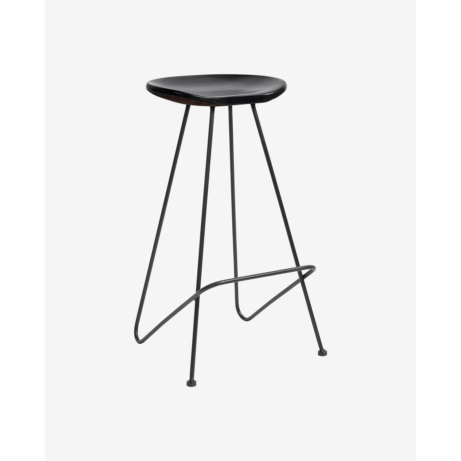 BARRY barstol i træ - h73 cm - sort