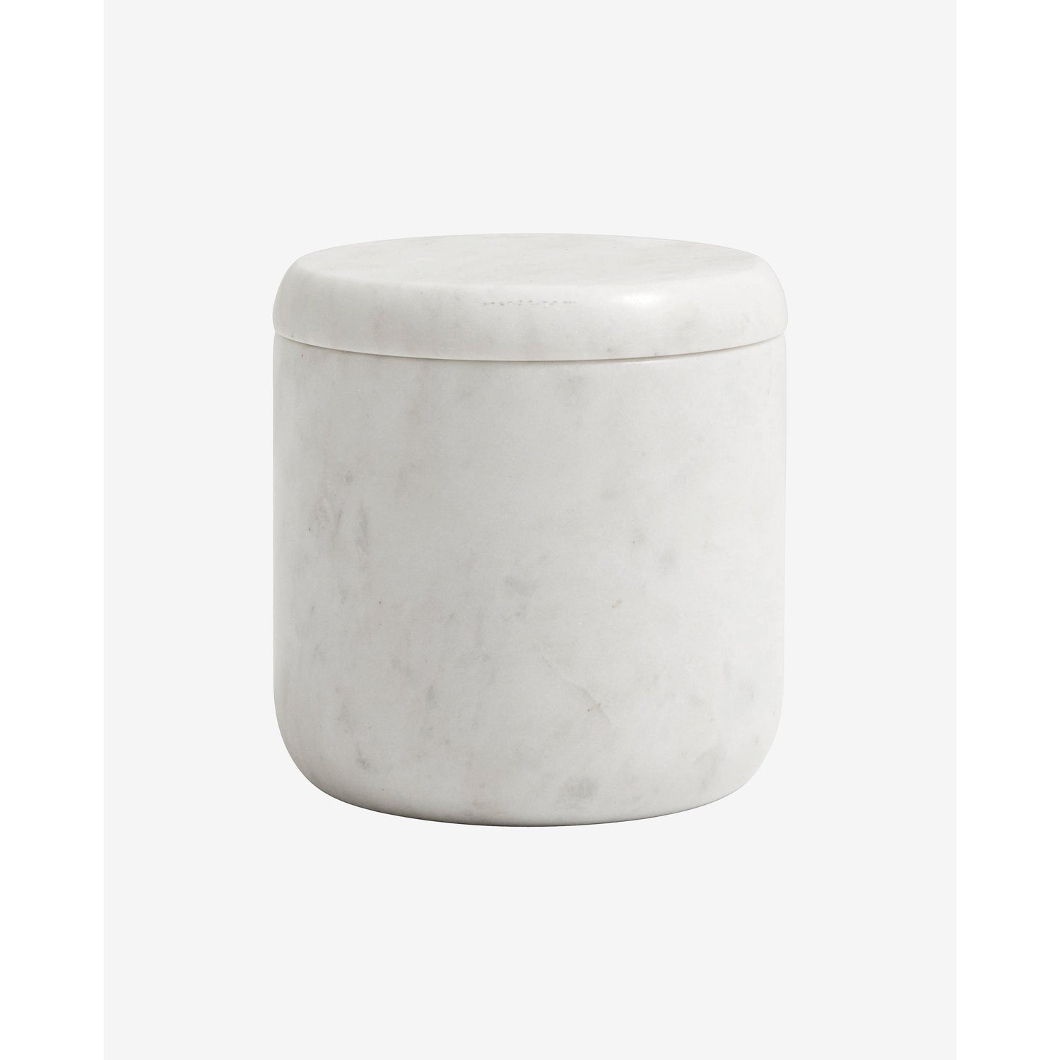 MARBLE opbevaringskrukke i marmor - h10 cm - hvid - Nordal - DesignGaragen.dk