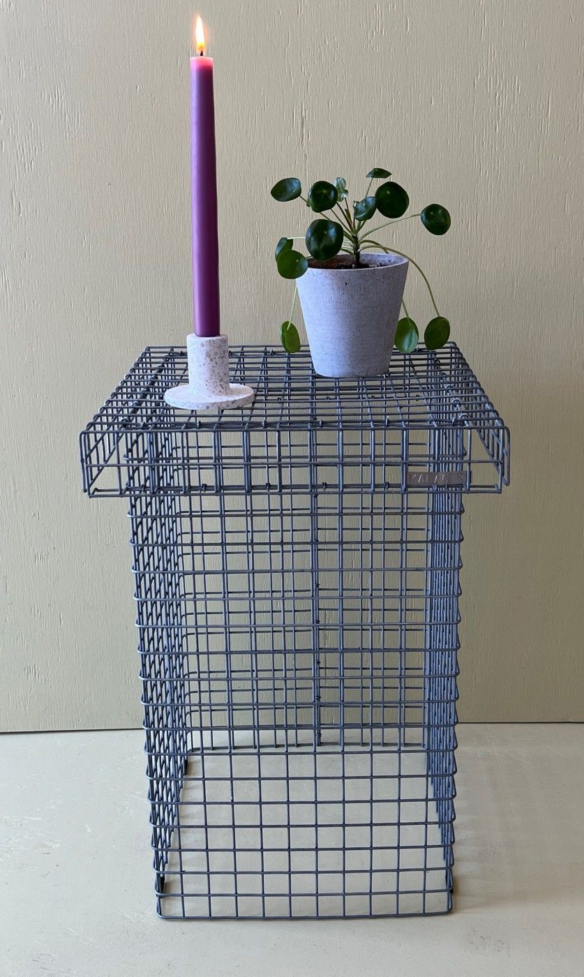 Kalager Design WIRE STOOL, Alu zink